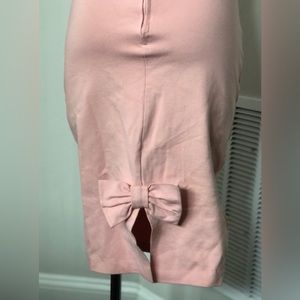 Pale Pink Bow Back High Waist Pencil Skirt Sz Large